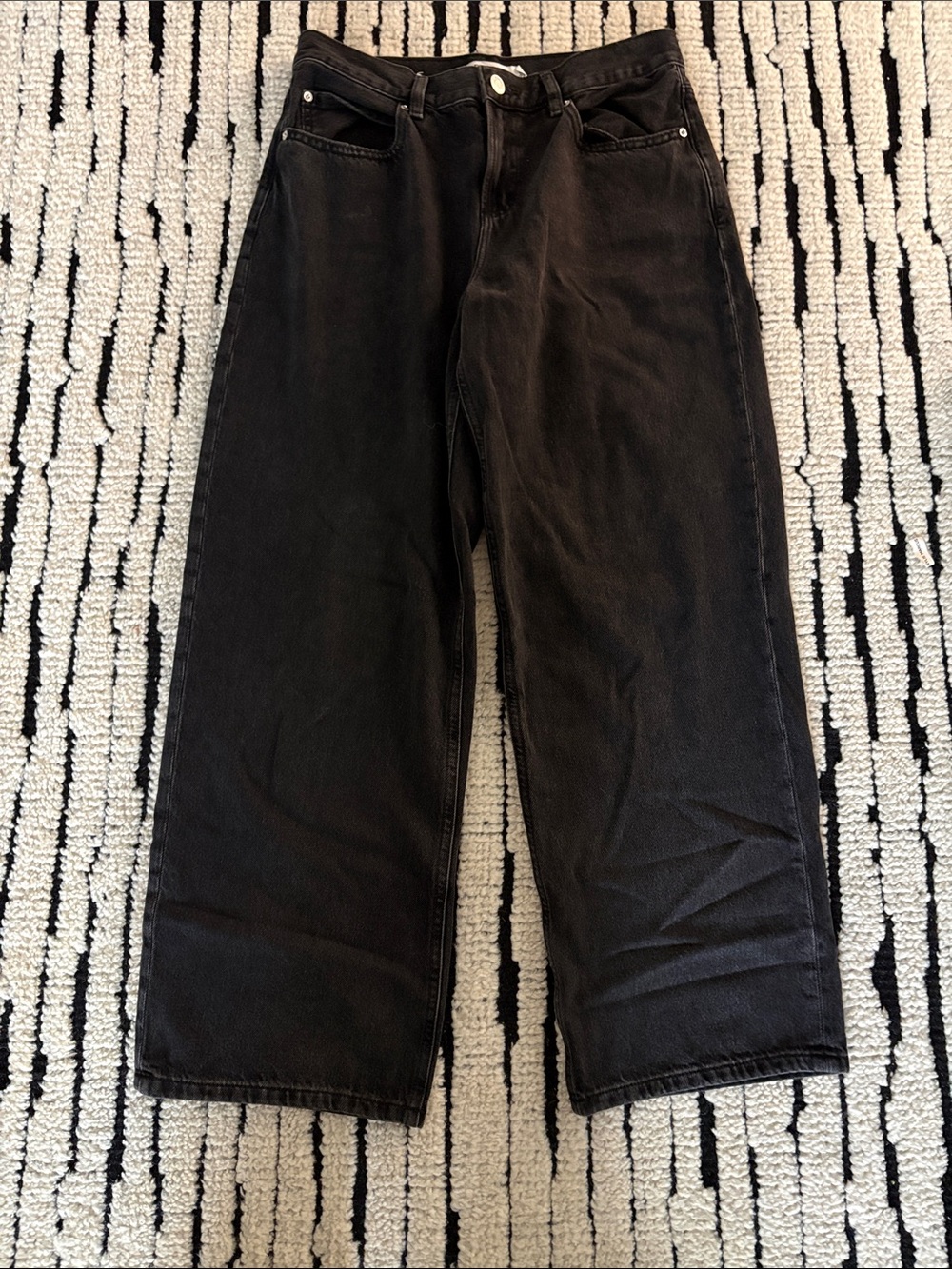 Garage Black Wide Leg Pants